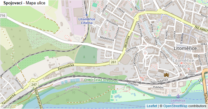 Spojovací - mapa ulice