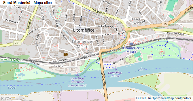 Stará Mostecká - mapa ulice