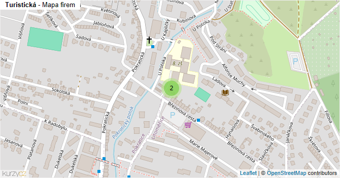 Turistická - mapa firem