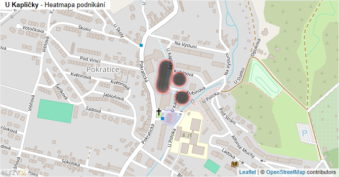 U Kapličky - mapa podnikání