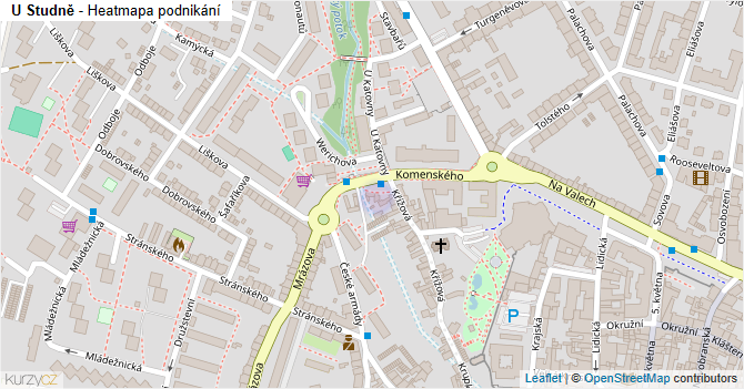 U Studně - mapa podnikání