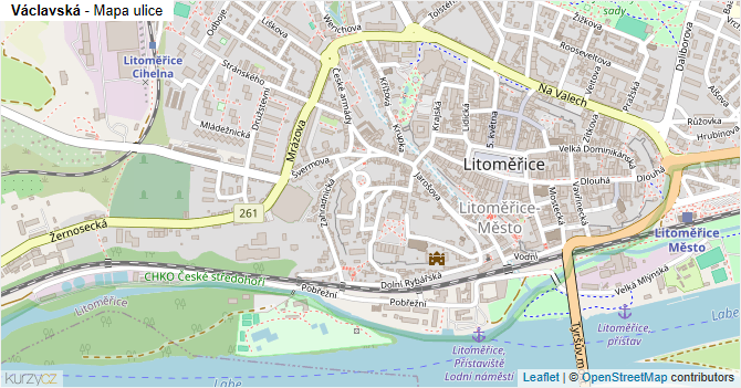 Václavská - mapa ulice
