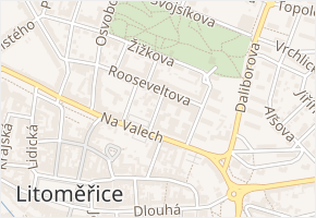 Veitova v obci Litoměřice - mapa ulice