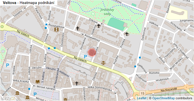 Veitova - mapa podnikání