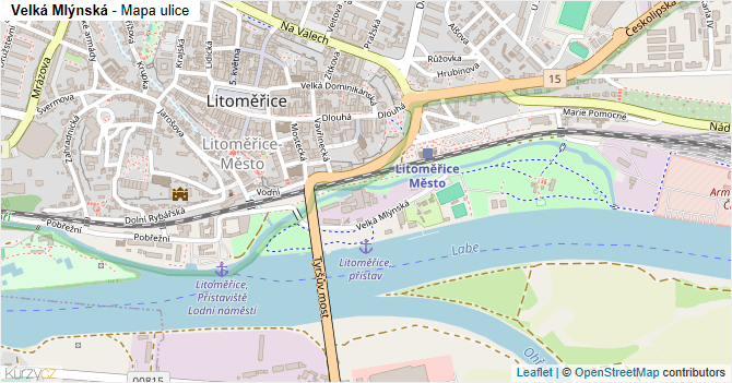 Velká Mlýnská - mapa ulice