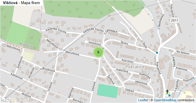 Višňová - mapa firem