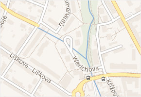 Werichova v obci Litoměřice - mapa ulice