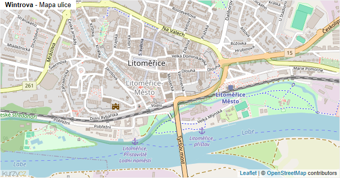 Wintrova - mapa ulice
