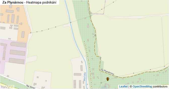 Za Plynárnou - mapa podnikání