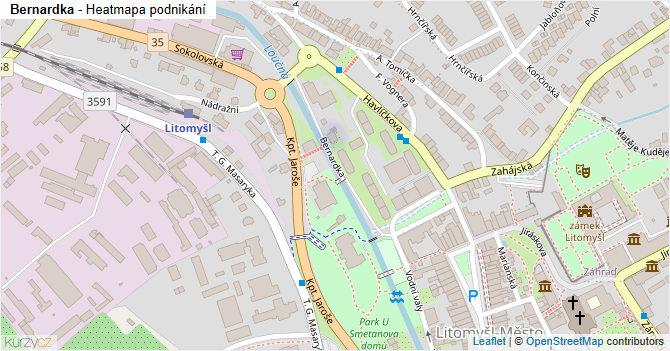 Bernardka - mapa podnikání