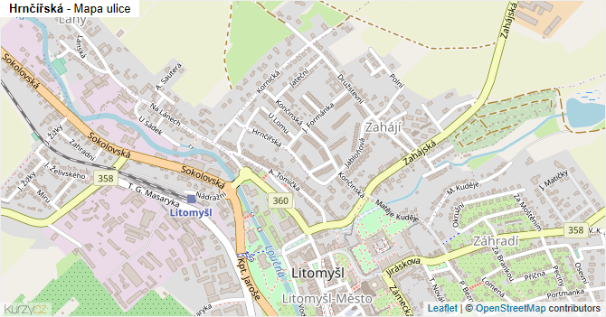Hrnčířská - mapa ulice