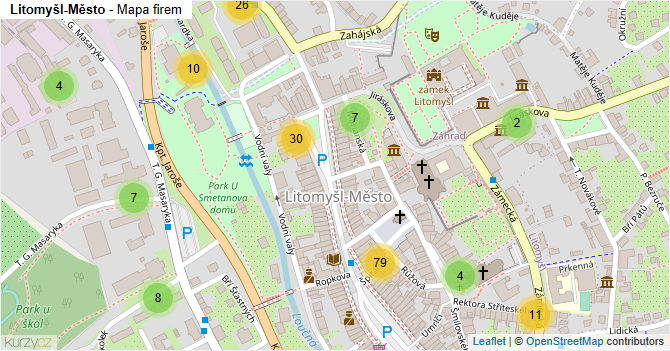 Litomyšl-Město - mapa firem