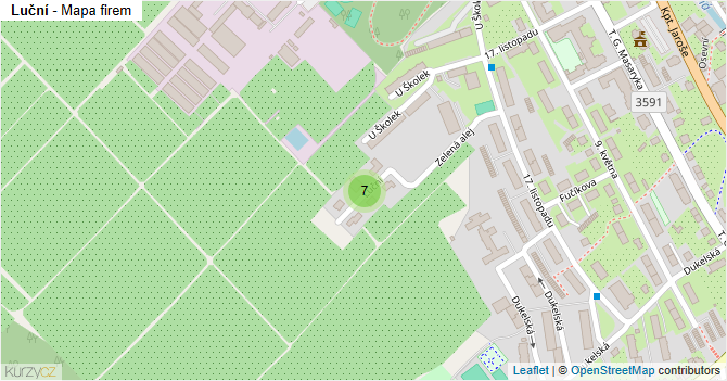 Luční - mapa firem