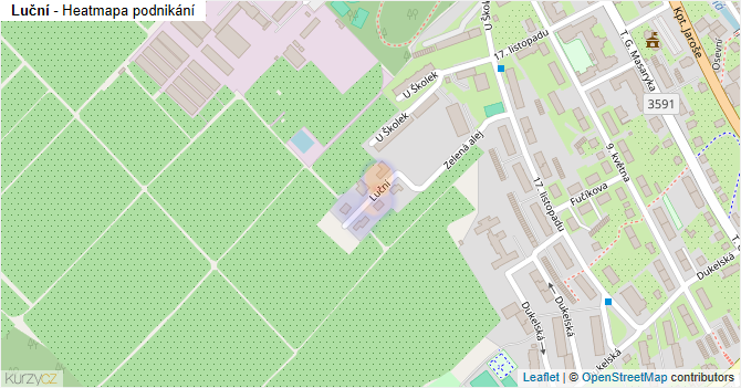 Luční - mapa podnikání