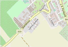 Ludmily Jandové v obci Litomyšl - mapa ulice