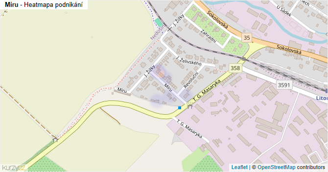 Míru - mapa podnikání