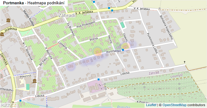 Portmanka - mapa podnikání