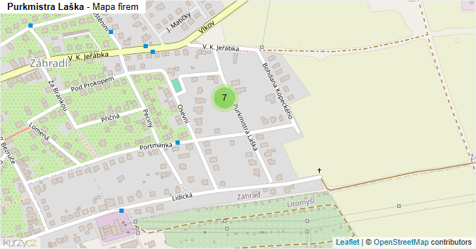 Purkmistra Laška - mapa firem