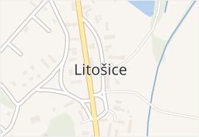 Litošice v obci Litošice - mapa části obce