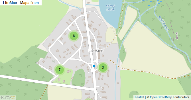 Litošice - mapa firem