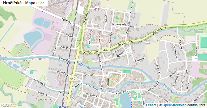Hrnčířská - mapa ulice