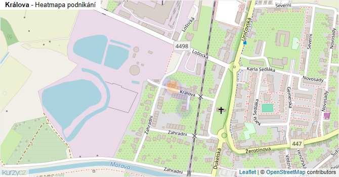 Králova - mapa podnikání