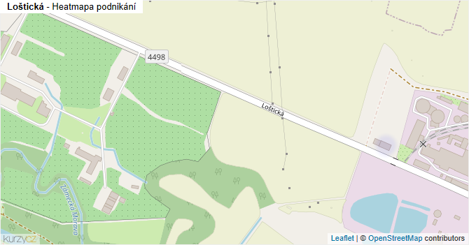 Loštická - mapa podnikání