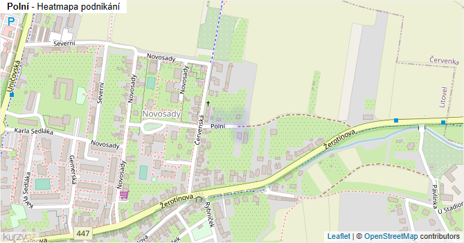 Polní - mapa podnikání