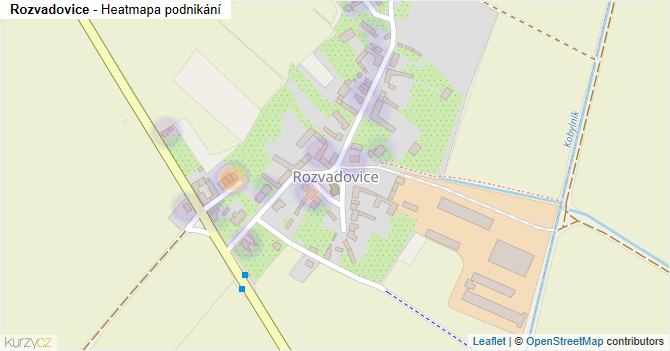 Rozvadovice - mapa podnikání
