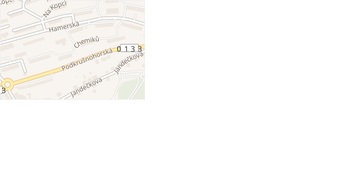 Chemiků v obci Litvínov - mapa ulice