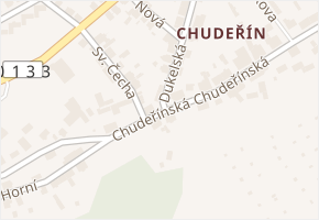 Chudeřínská v obci Litvínov - mapa ulice
