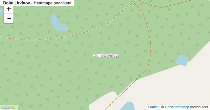 Dolní Litvínov - mapa podnikání