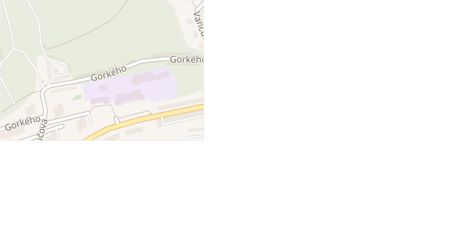 Gorkého v obci Litvínov - mapa ulice