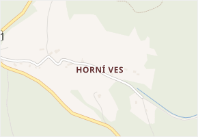 Horní Ves v obci Litvínov - mapa části obce