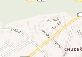 Horská v obci Litvínov - mapa ulice