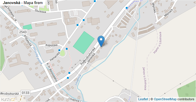 Janovská - mapa firem