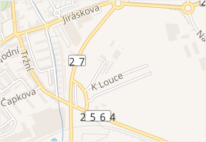 K Louce v obci Litvínov - mapa ulice