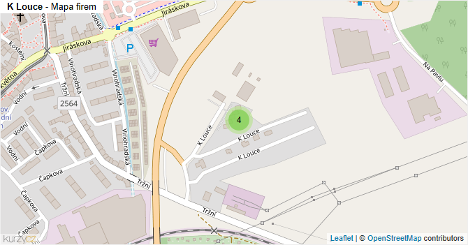 K Louce - mapa firem