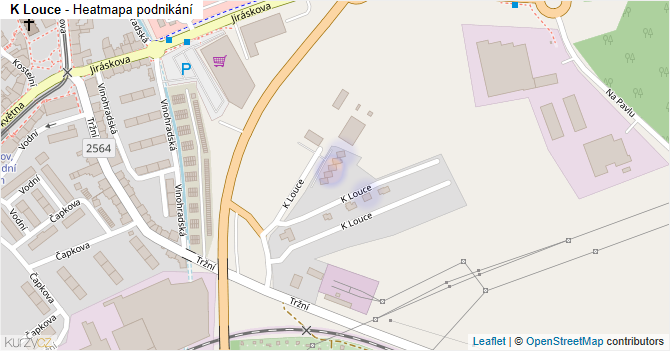 K Louce - mapa podnikání