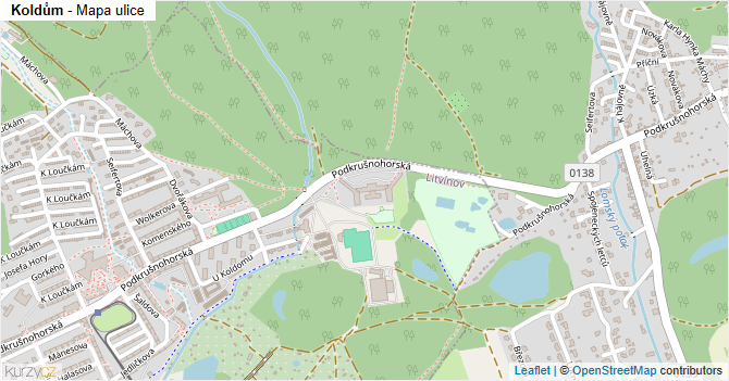 Koldům - mapa ulice