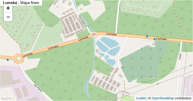 Lomská - mapa firem
