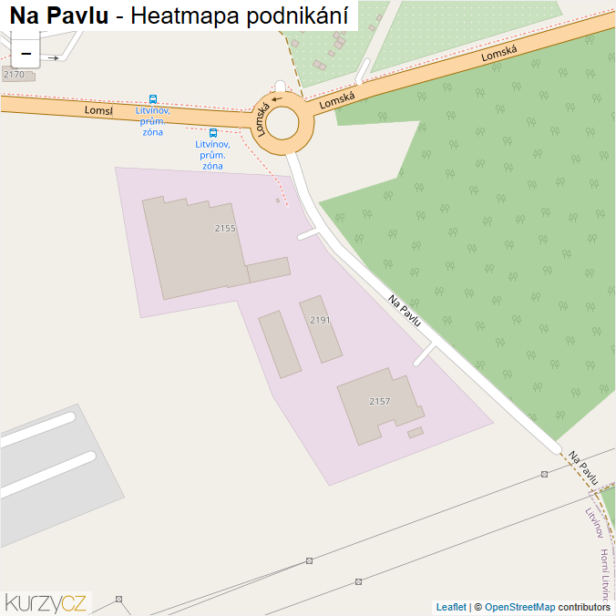 Mapa Na Pavlu - Firmy v ulici.