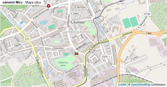 náměstí Míru - mapa ulice