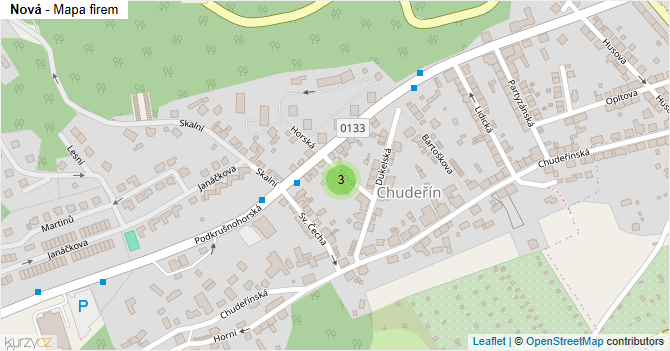 Nová - mapa firem