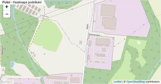 Polní - mapa podnikání