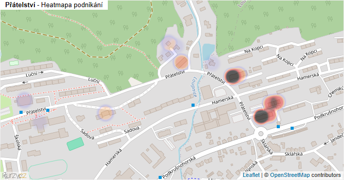 Přátelství - mapa podnikání