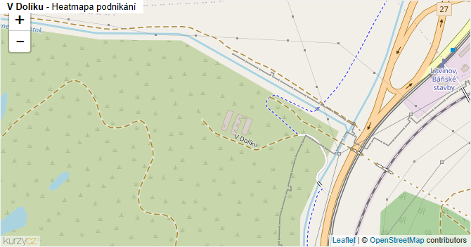 V Dolíku - mapa podnikání