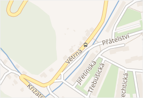 Větrná v obci Litvínov - mapa ulice