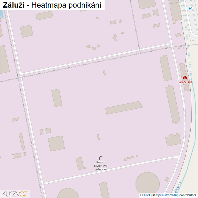 Mapa Záluží - Firmy v části obce.