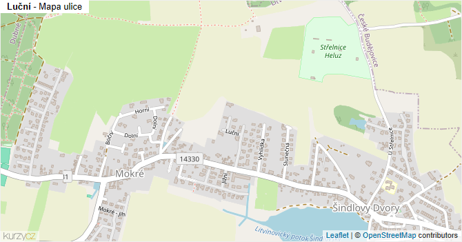 Luční - mapa ulice